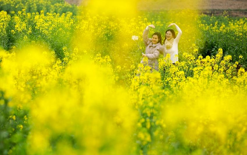 四川廣安：花開引客來 田園風光美