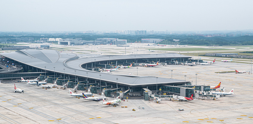 成都天府國際機(jī)場航站樓。成都天府機(jī)場分公司供圖